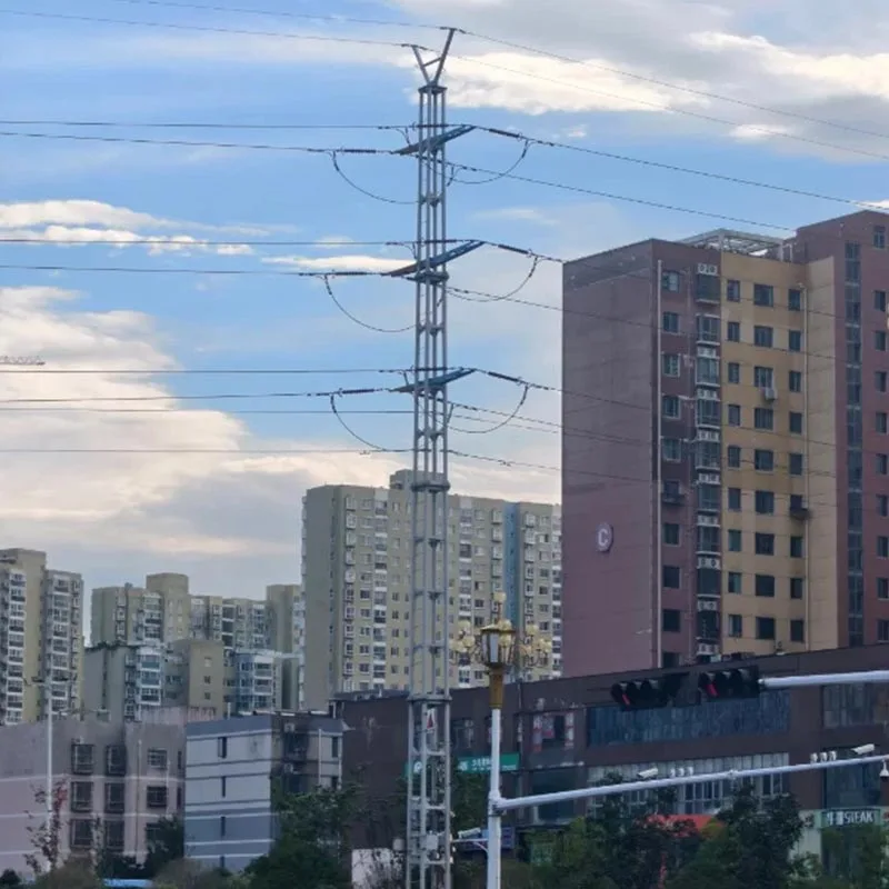 Угловая стальная башня линии электропередачи 110 кВ